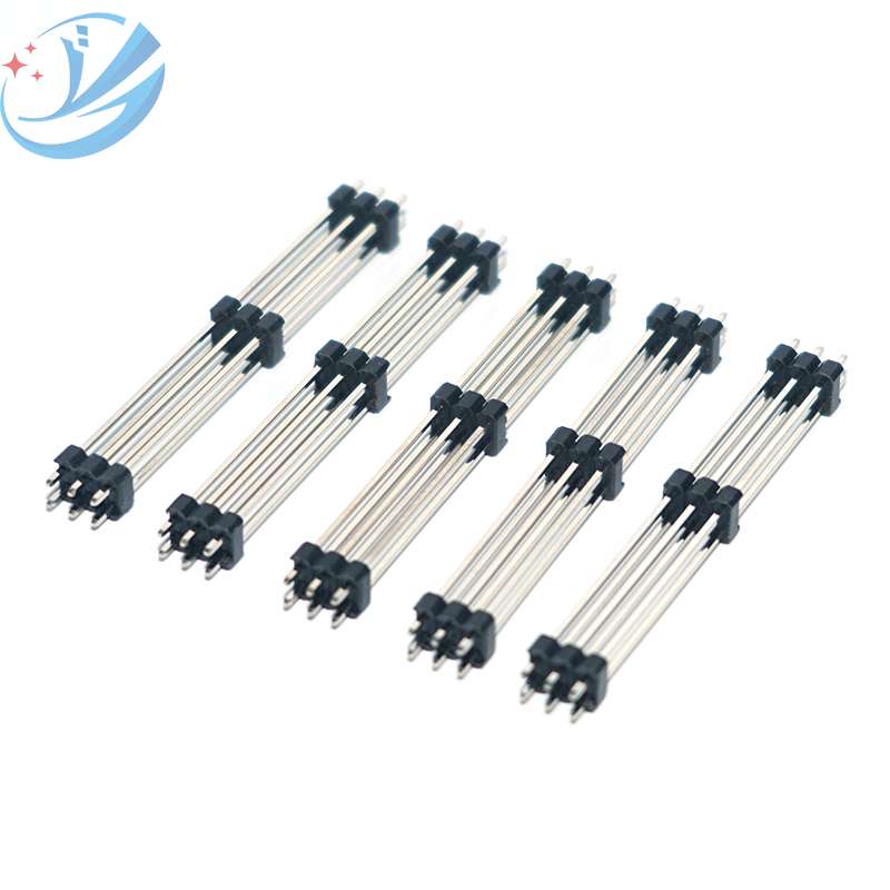 2.54 পিচ 2 সারি 6Pin হেডার DIP পুরুষ সংযোগকারী