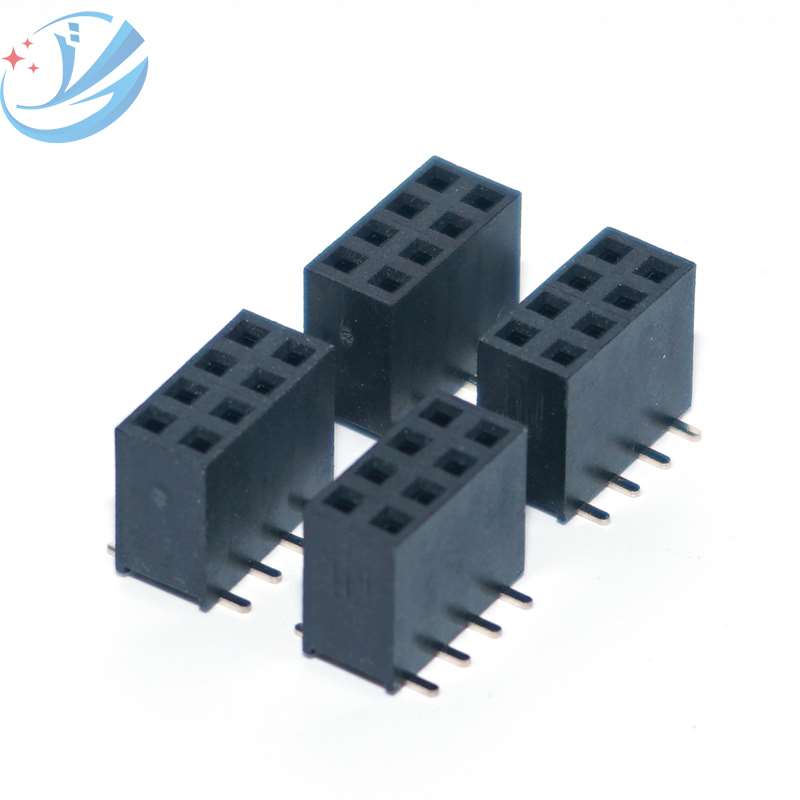 2.54 পিচ 2 সারি SMT মহিলা হেডার সংযোগকারী 8Pin