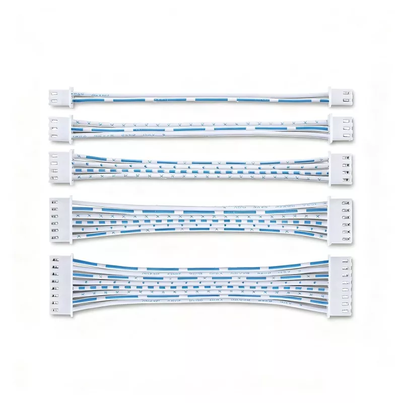 XH2.54 UL2468-24AWG নীল-সাদা ফ্ল্যাট কেবল
